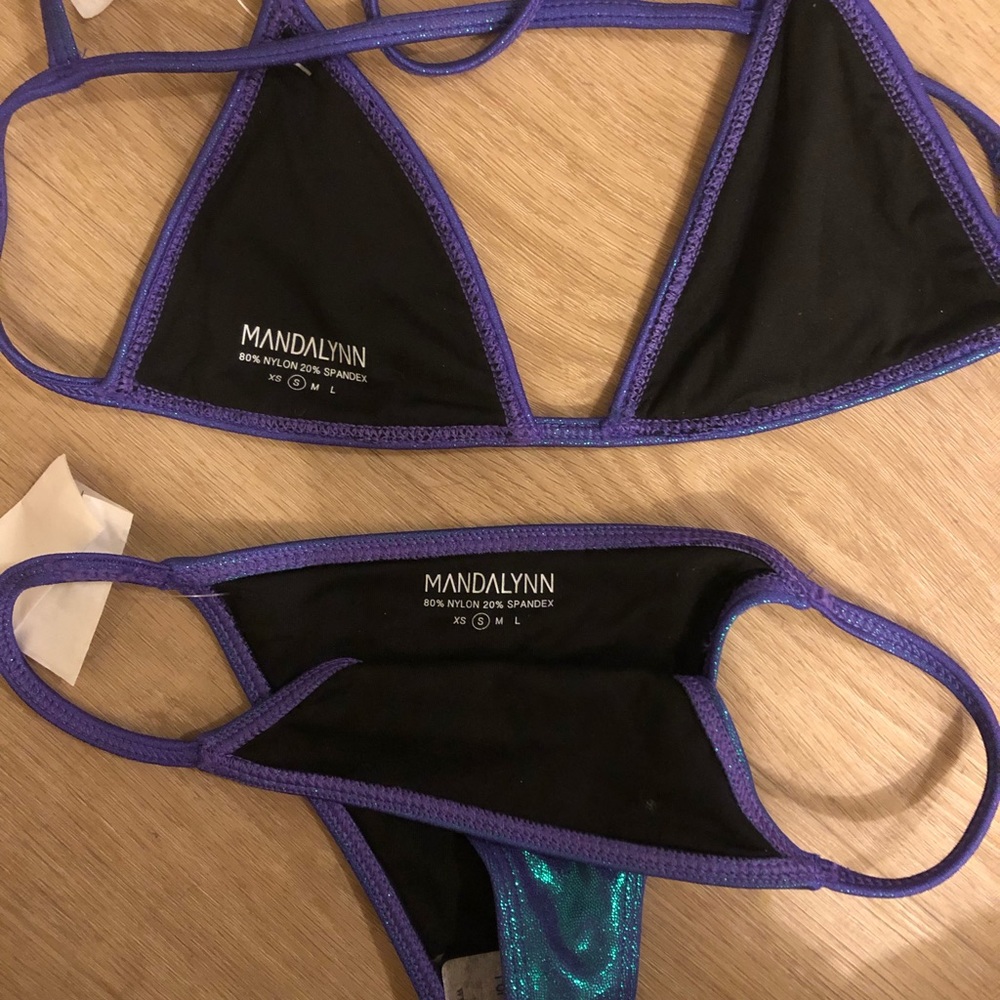 Shiny fun 2 piece suit